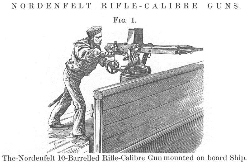10 Barrel Nordenfelt Maching Gun
