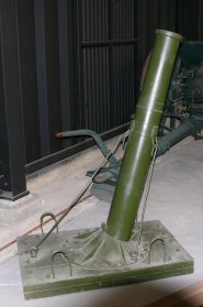 ML 6 Inch Trench Mortar on Bed ML Trench Mortar (Newton Mortar)