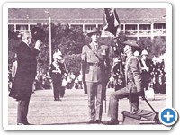 Presentation of the Queen's Banner at Victoria Barracks, Sydney on 1st August 1971