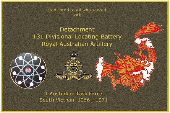 131 Divisional Locating Battery Commemorative Plaque